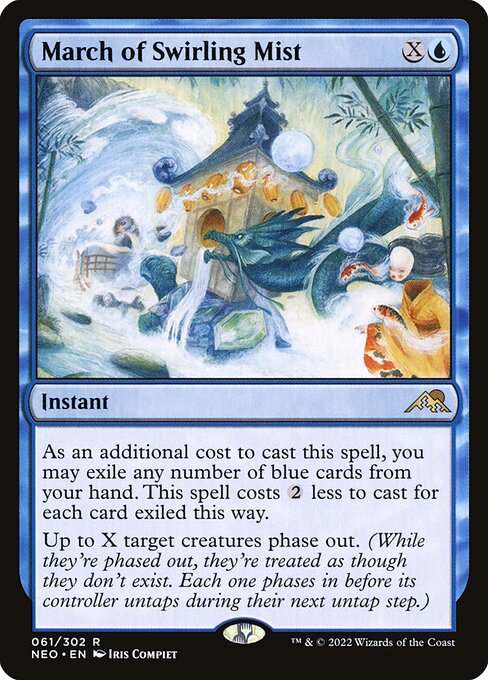 NEO, March of Swirling Mist, Standard, 61, R, Near Mint, Normal, EN