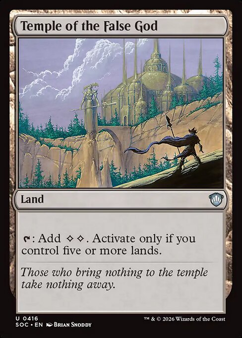 SOC, Temple of the False God, Standard, 416, U, Near Mint, Normal, EN