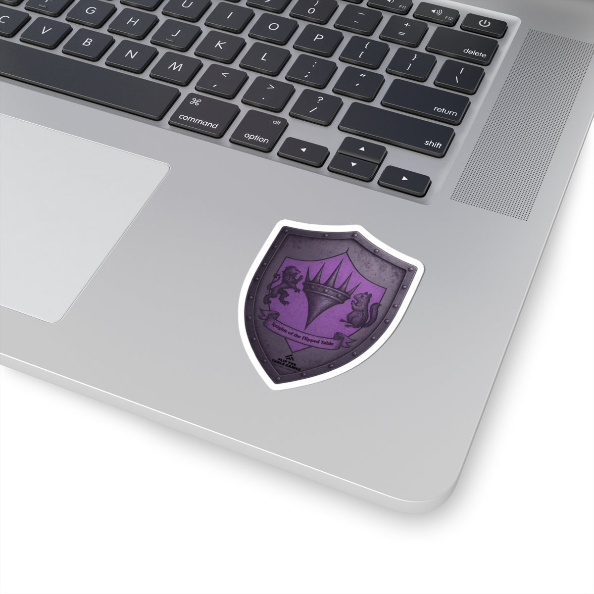 Knights of the Flipped Table Coat of Arms Kiss-Cut Stickers for Gamers & Fantasy Fans, MTG, Magic the Gathering