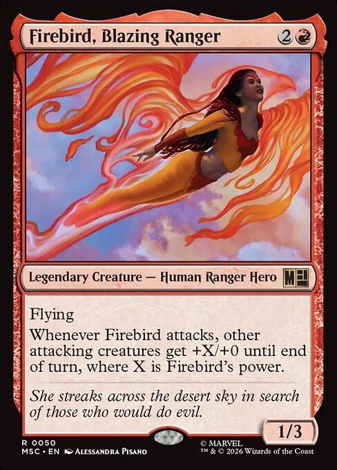 MSC, Firebird, Blazing Ranger, Standard, 50, R, Near Mint, {Surge Foil}, EN
