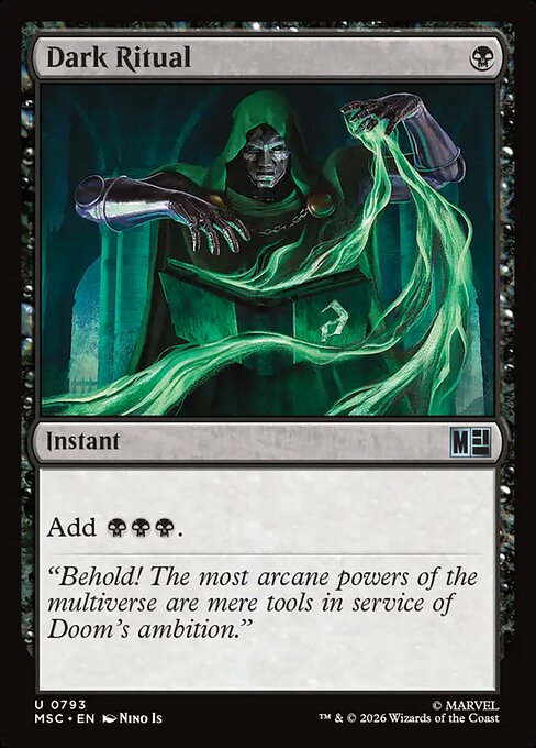 MSC, Dark Ritual, Standard, 793, U, Near Mint, Normal, EN
