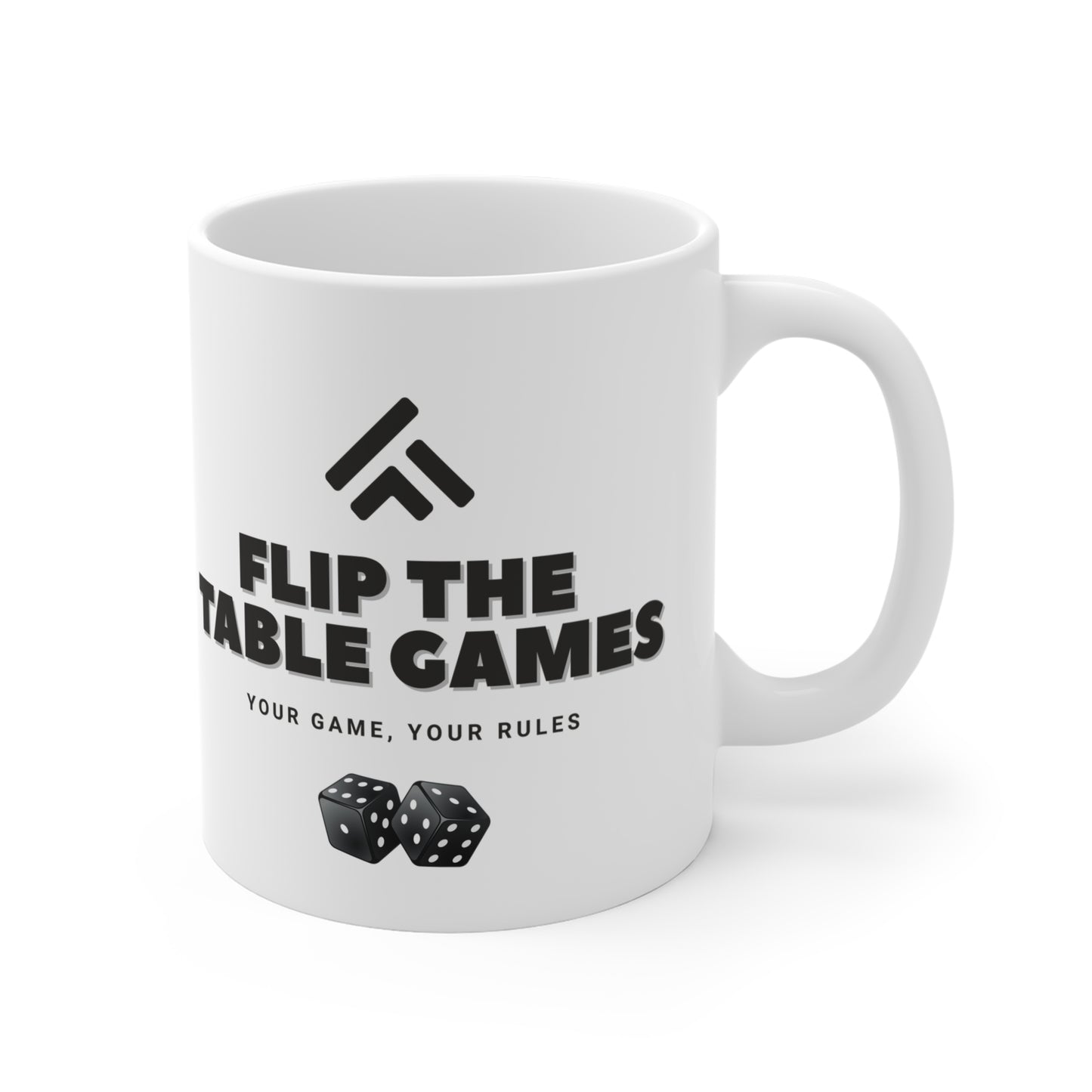 Game Night Mug - Flip the Table Games - Perfect for Board Game Lovers - Fun Gift for Gamers - Unique Tea/Coffee Cup