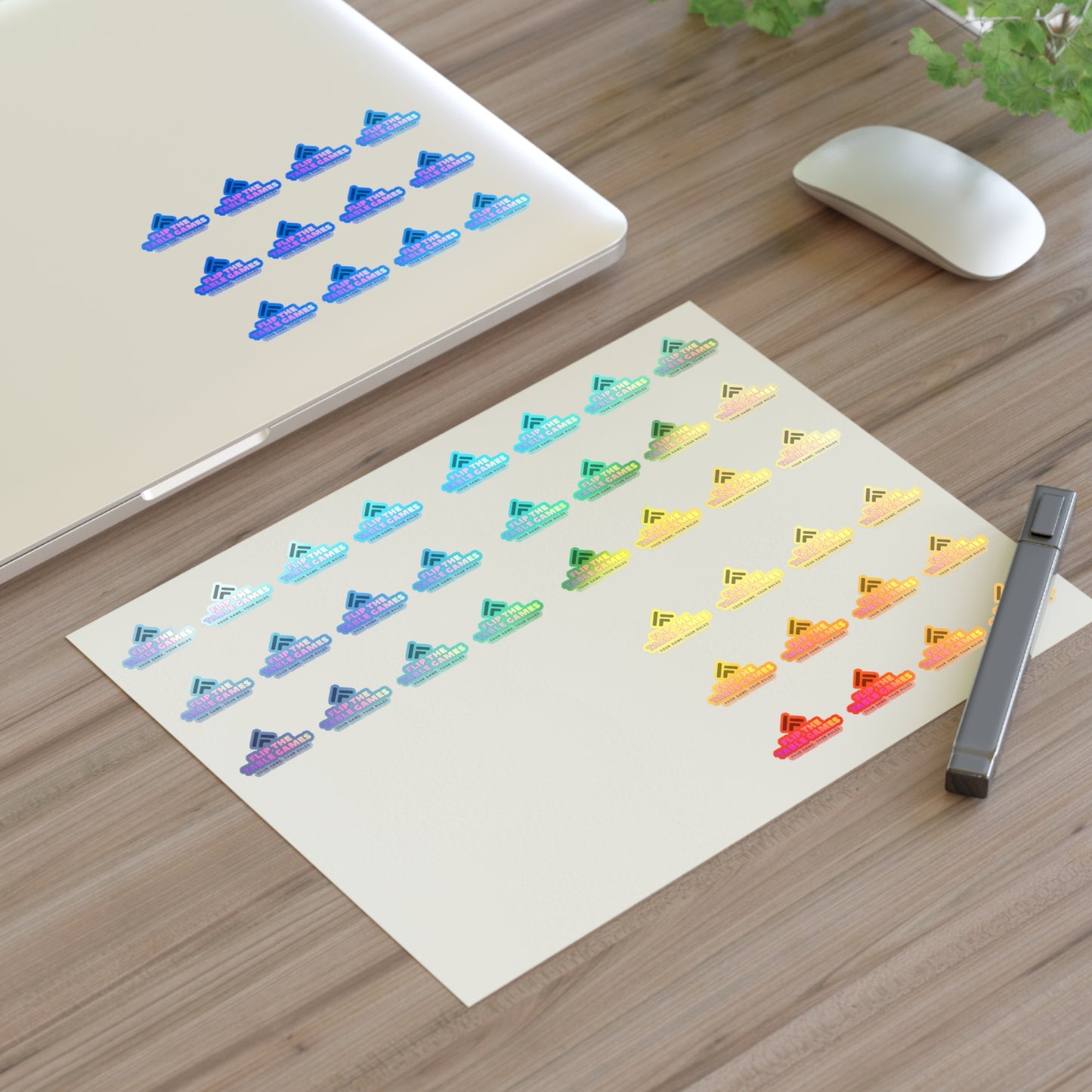 Colorful Table Game Sticker Sheets for Gamers and Crafters