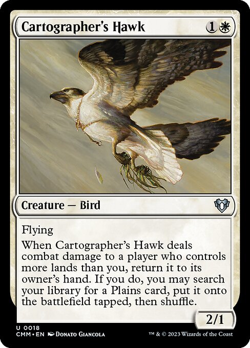 CMM, Cartographer's Hawk, Standard, 18, U, Near Mint, (Foil), EN