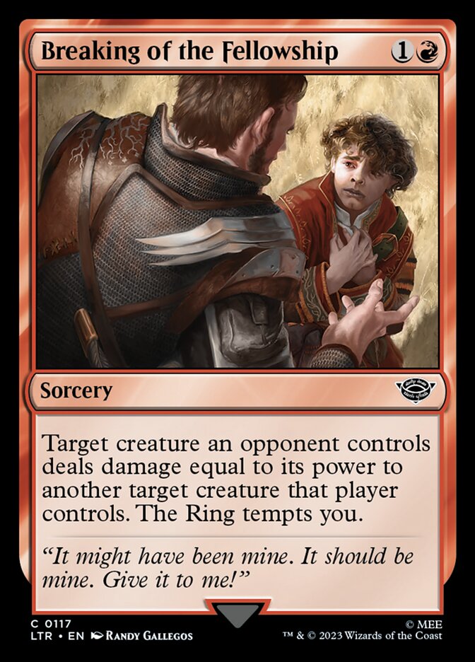 LTR, Breaking of the Fellowship, Standard, 117, C, Near Mint, (Foil), EN