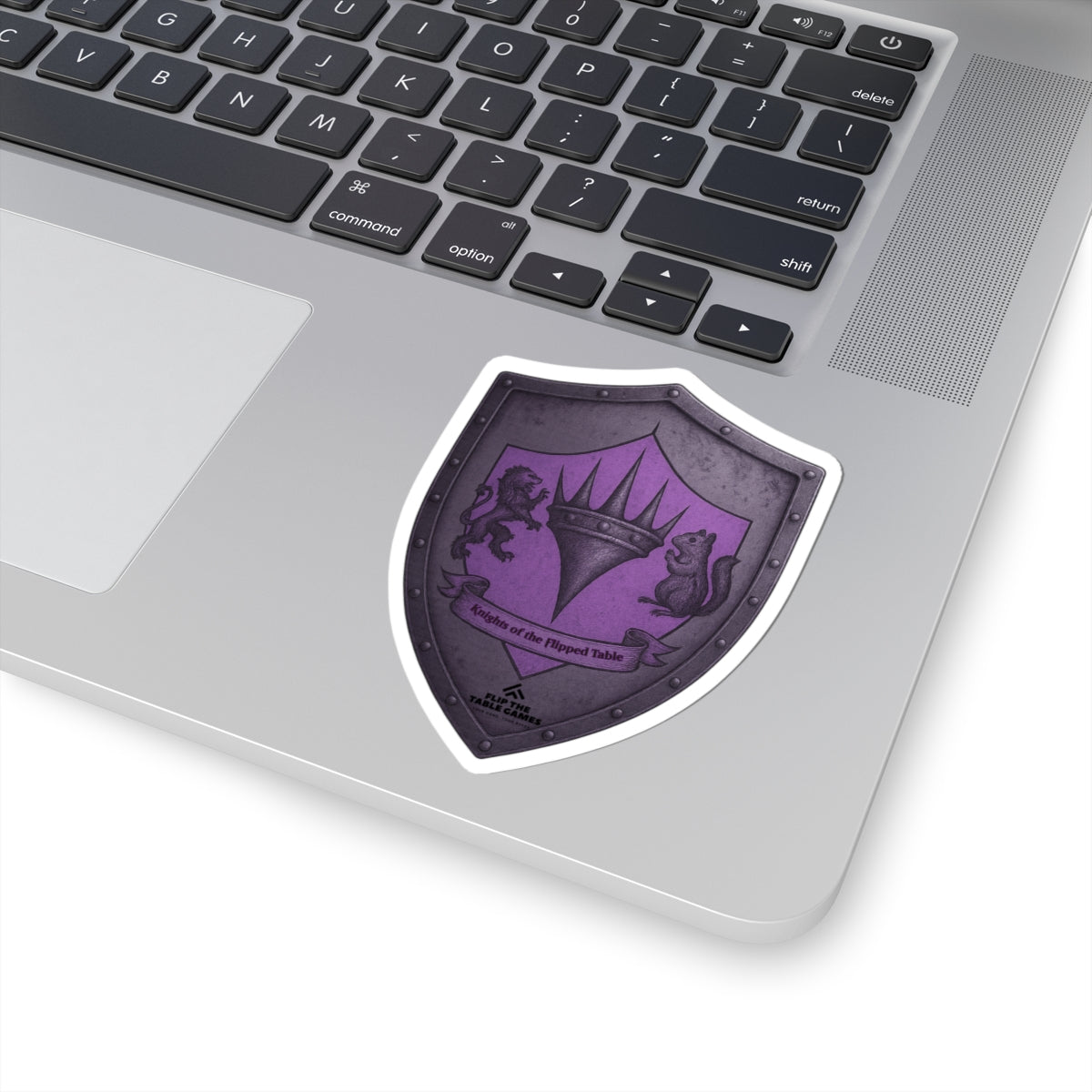Knights of the Flipped Table Coat of Arms Kiss-Cut Stickers for Gamers & Fantasy Fans, MTG, Magic the Gathering
