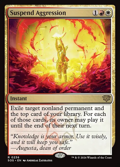 SOS, Suspend Aggression, Standard, 236, R, Near Mint, Normal, EN