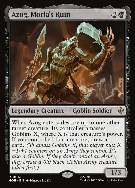 HOB, Azog, Moria's Ruin, Standard, 61, R, Near Mint, Normal, EN