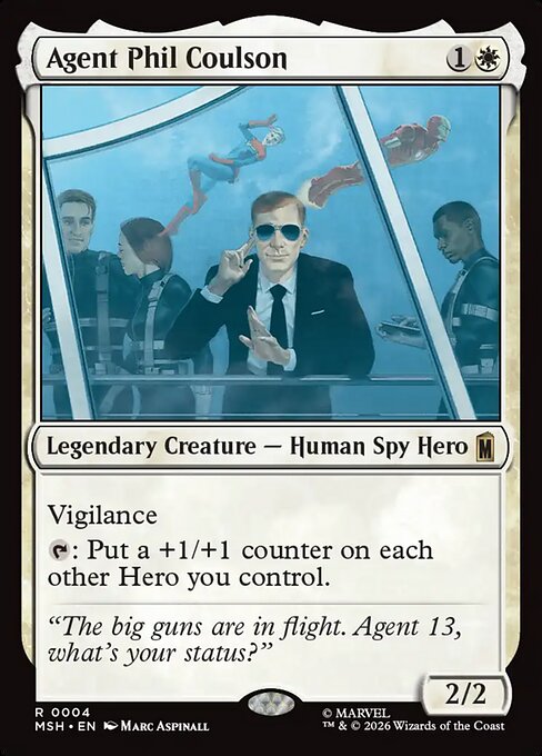 MSH, Agent Phil Coulson, Standard, 4, R, Near Mint, (Foil), EN