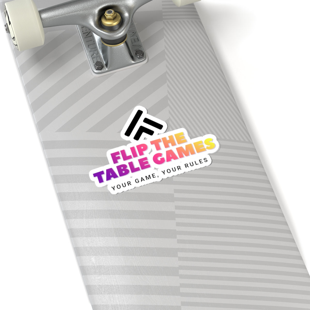 FTTG Logo, Game-Themed Kiss-Cut Stickers - Flip the Table Games, MTG, Magic the Gathering