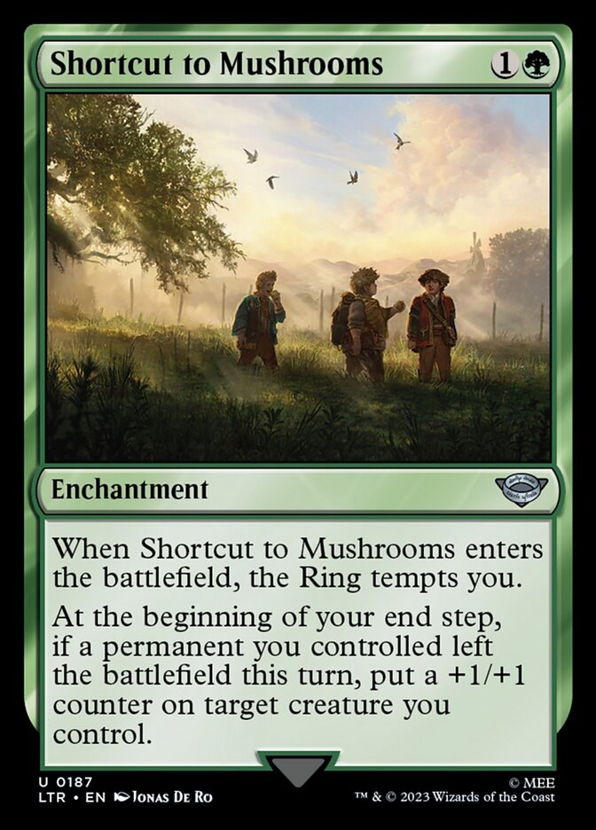 LTR, Shortcut to Mushrooms, Standard, 187, U, Near Mint, Normal, EN