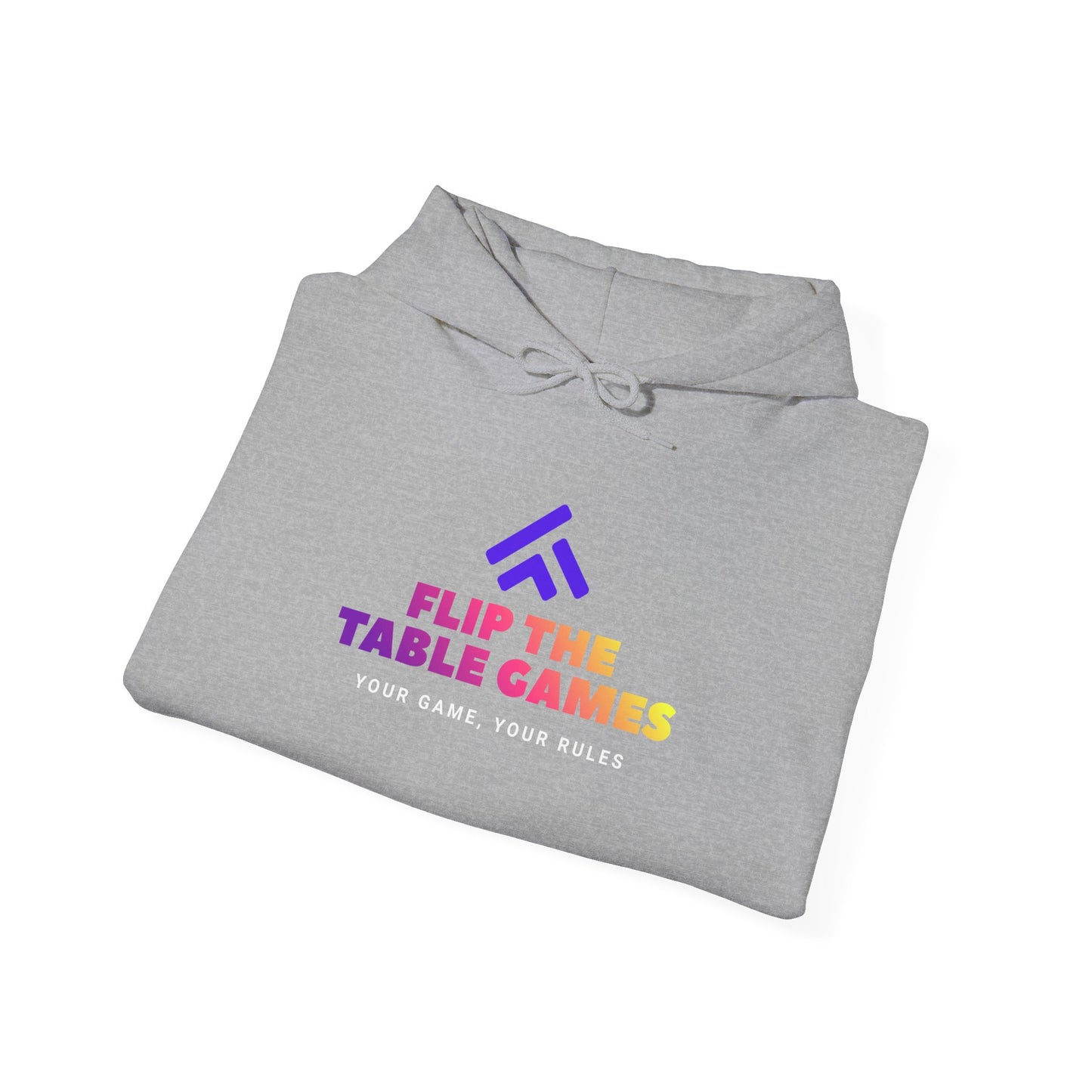 Flip the Table Games Hoodie - Unisex Heavy Blend Sweatshirt for Gaming Enthusiasts