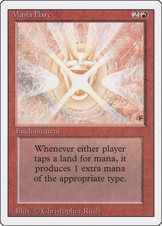 3ED, Mana Flare, (White Border), 164, R, Lightly Played, Normal, EN