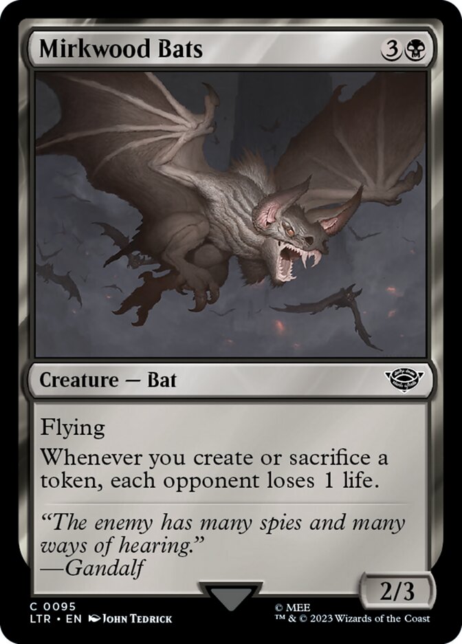 LTR, Mirkwood Bats, Standard, 95, C, Near Mint, Normal, EN