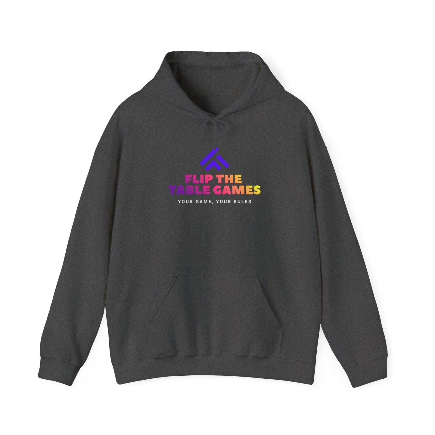 Flip the Table Games Hoodie - Unisex Heavy Blend Sweatshirt for Gaming Enthusiasts