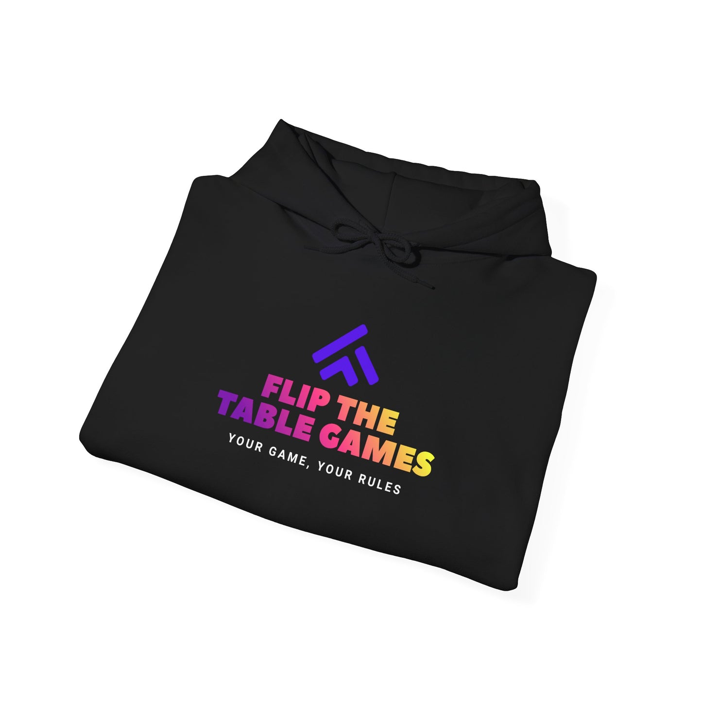 Flip the Table Games Hoodie - Unisex Heavy Blend Sweatshirt for Gaming Enthusiasts