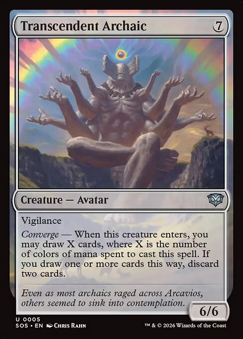 SOS, Transcendent Archaic, Standard, 5, U, Near Mint, (Foil), EN