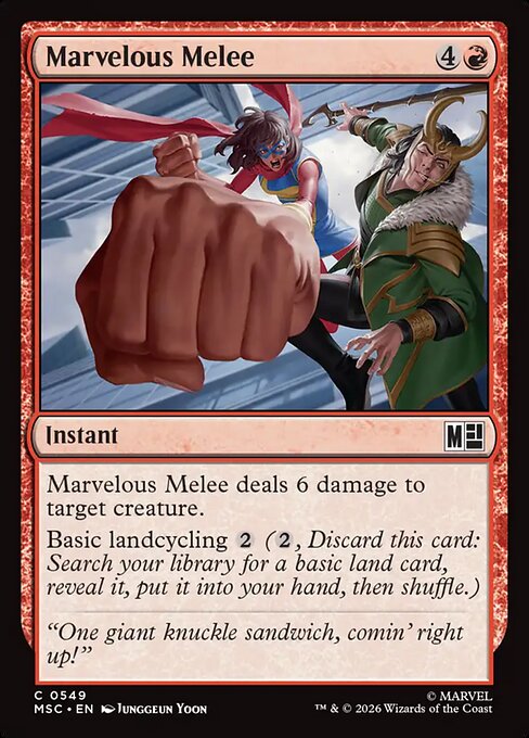 MSC, Marvelous Melee, Standard, 549, C, Near Mint, Normal, EN