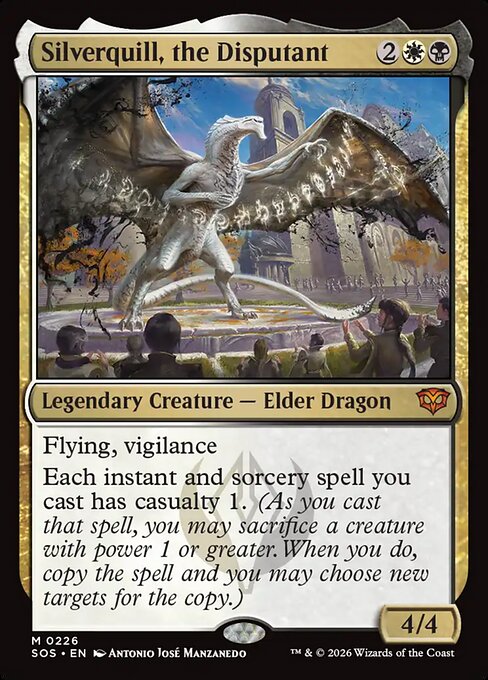 SOS, Silverquill, the Disputant, Standard, 226, M, Near Mint, (Foil), EN