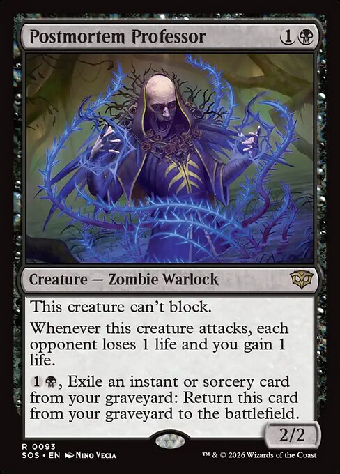 SOS, Postmortem Professor, Standard, 93, R, Near Mint, Normal, EN