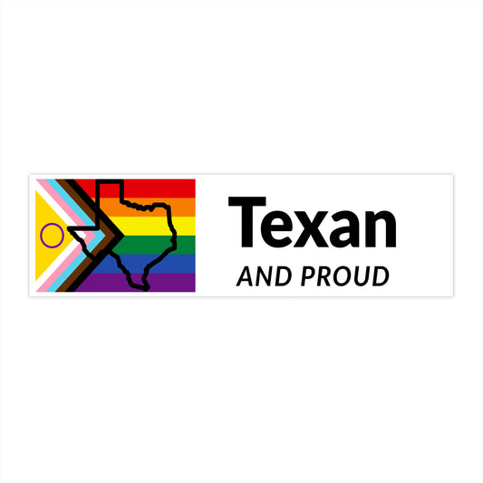 Texas Pride Bumper Sticker LGBTQ+