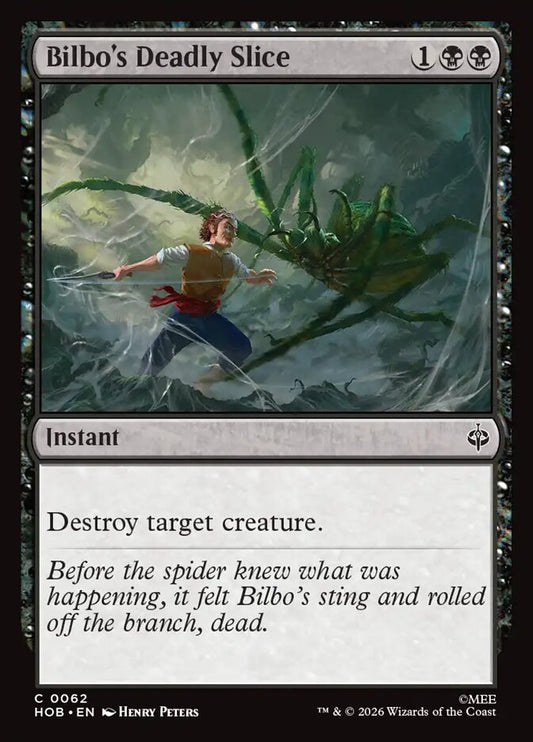 HOB, Bilbo's Deadly Slice, Standard, 62, C, Near Mint, Normal, EN