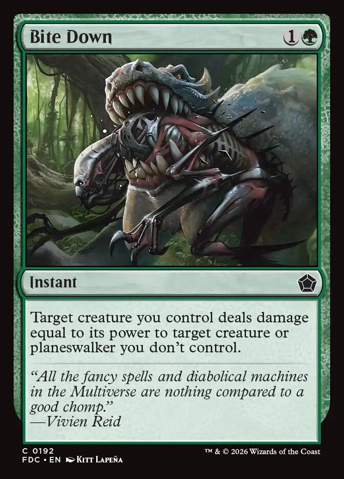 FDC, Bite Down, Standard, 192, C, Near Mint, Normal, EN
