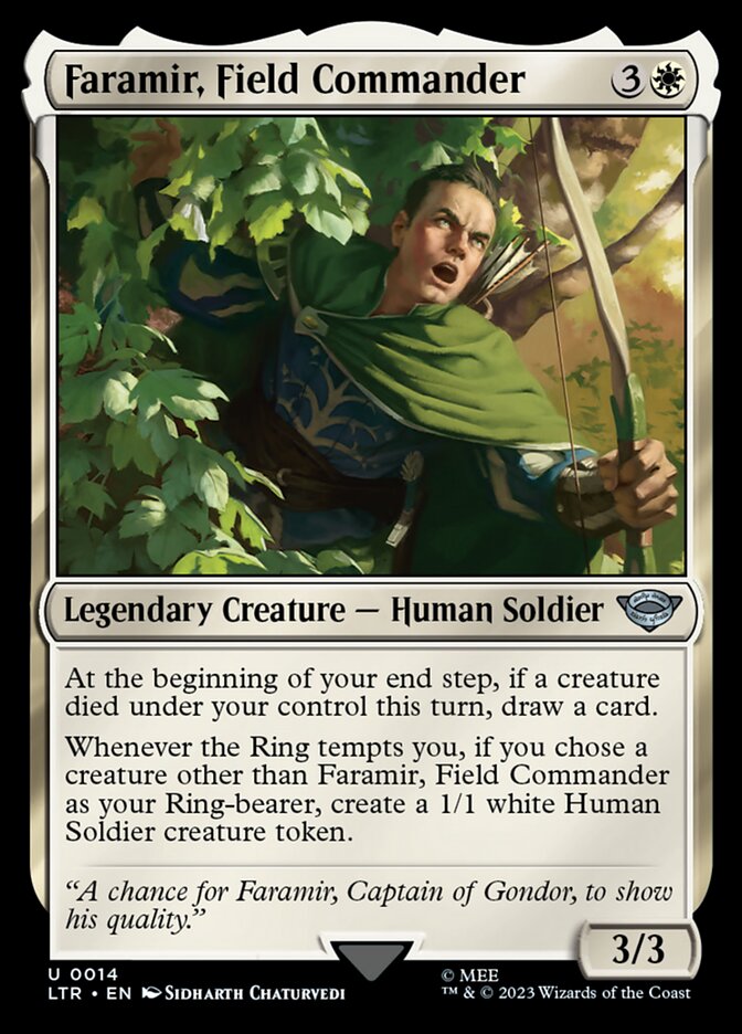 LTR, Faramir, Field Commander, Standard, 14, U, Near Mint, Normal, EN