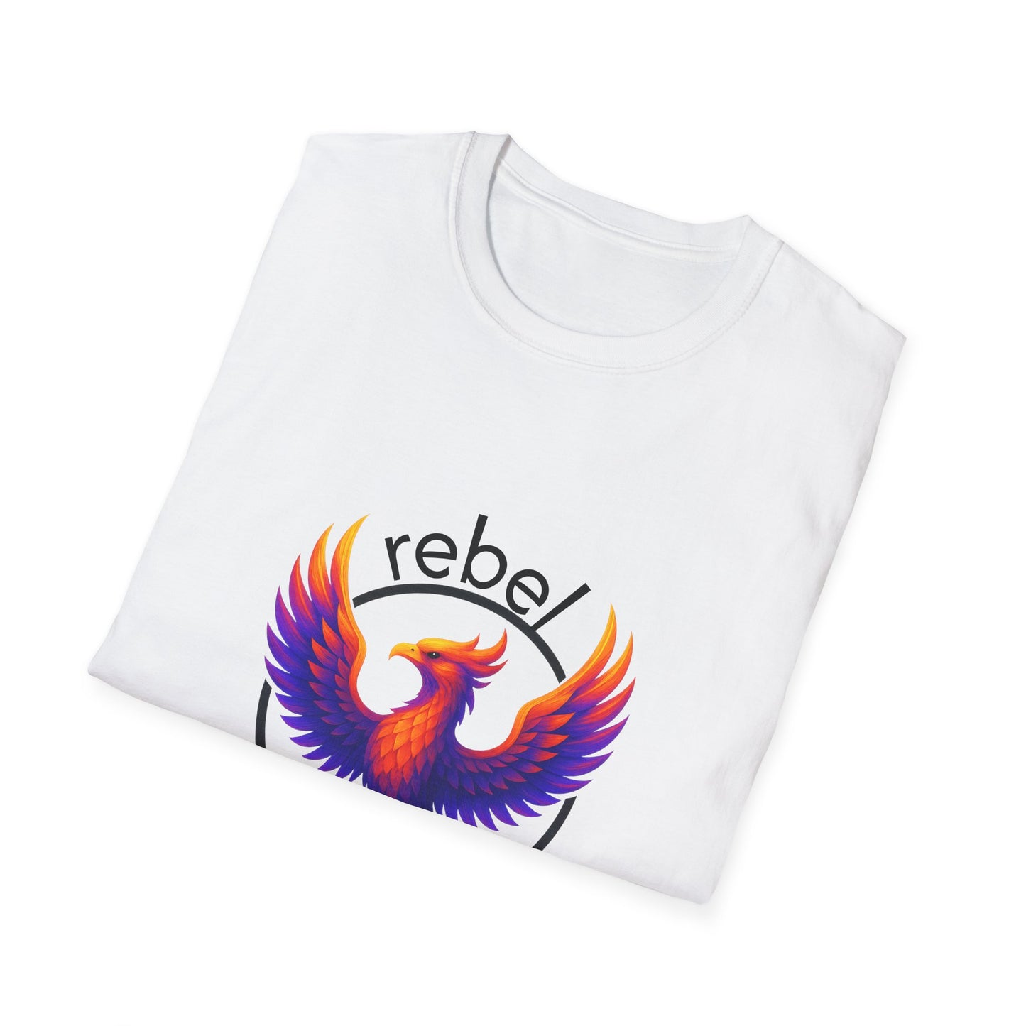 Rebel Phoenix T-Shirt | Unisex Softstyle Tee, Motivational Gift, Casual Wear, Summer Fashion