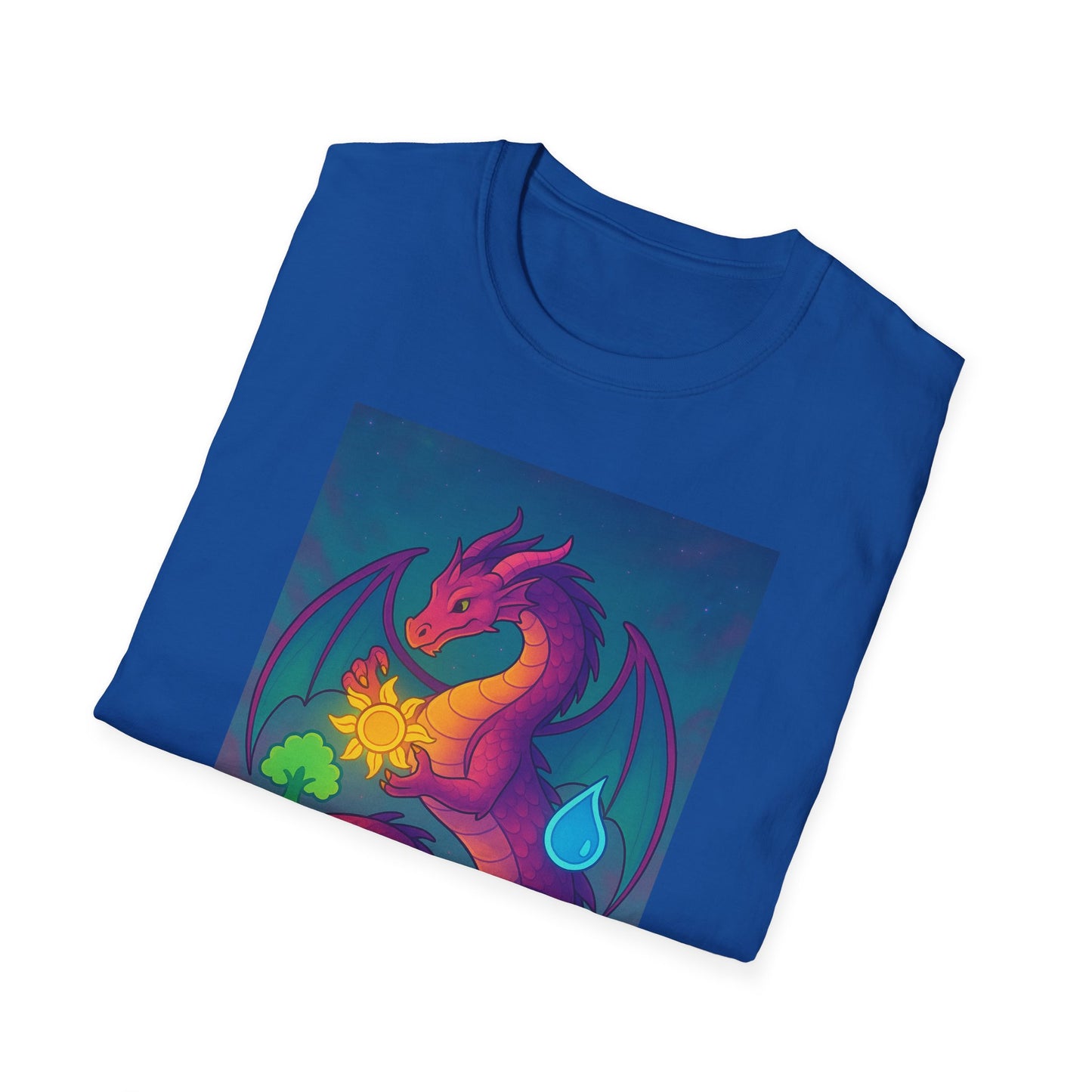Vibrant Dragon Graphic T-Shirt for Unisex, Colorful Fantasy Tee, Casual Wear, Gift for Gamers, MTG, Magic the Gathering