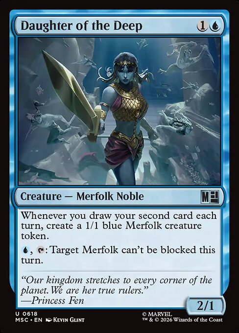 MSC, Daughter of the Deep, Standard, 618, U, Near Mint, Normal, EN