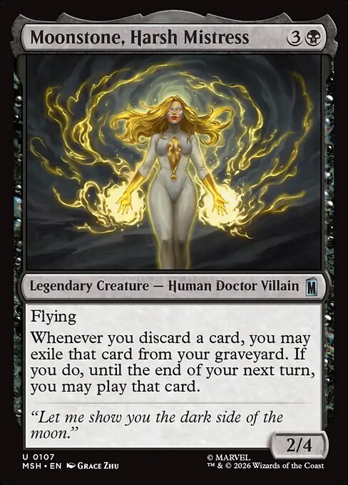 MSH, Moonstone, Harsh Mistress, Standard, 107, U, Near Mint, (Foil), EN