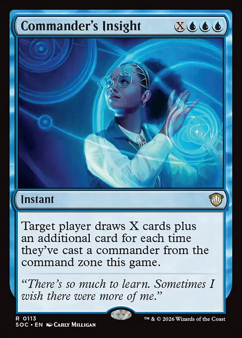 SOC, Commander's Insight, Standard, 113, R, Near Mint, Normal, EN
