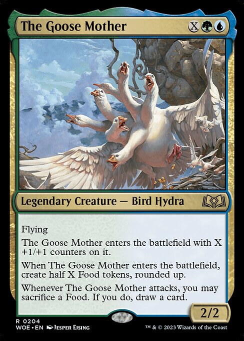 WOE, The Goose Mother, Standard, 204, R, Near Mint, (Foil), EN