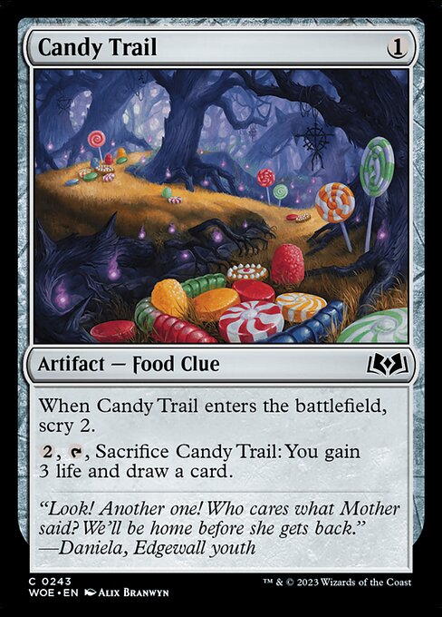 WOE, Candy Trail, Standard, 243, C, Near Mint, (Foil), EN
