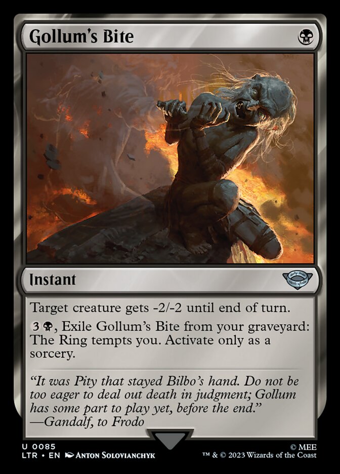 LTR, Gollum's Bite, Standard, 85, U, Near Mint, (Foil), EN