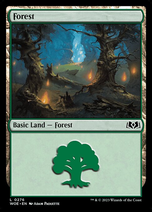 WOE, Forest, Standard, 276, C, Near Mint, Normal, EN