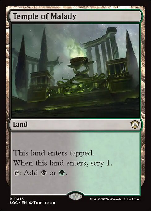 SOC, Temple of Malady, Standard, 413, R, Near Mint, Normal, EN