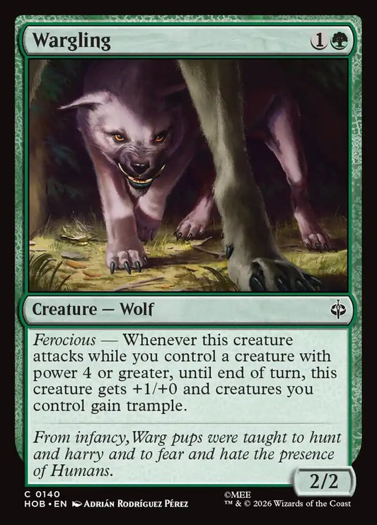 HOB, Wargling, Standard, 140, C, Near Mint, Normal, EN