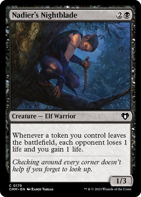 CMM, Nadier's Nightblade, Standard, 175, C, Near Mint, (Foil), EN