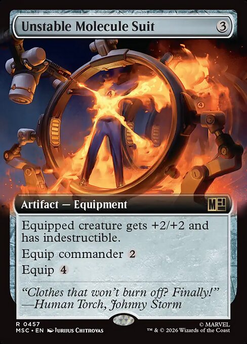 MSC, Unstable Molecule Suit, (Extended Art), 457, R, Near Mint, Normal, EN