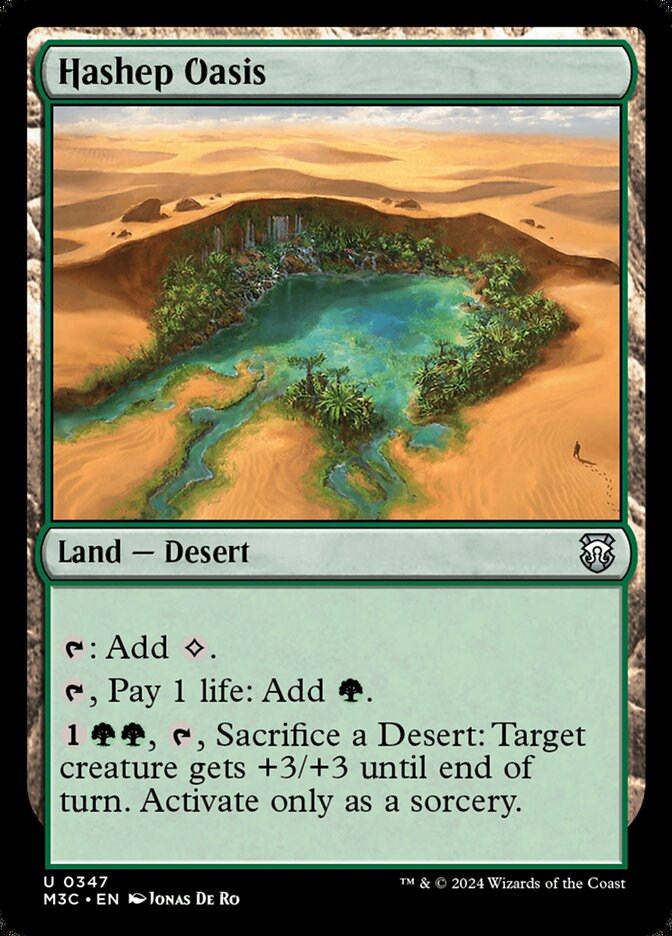 M3C, Hashep Oasis, Standard, 347, U, Near Mint, Normal, EN