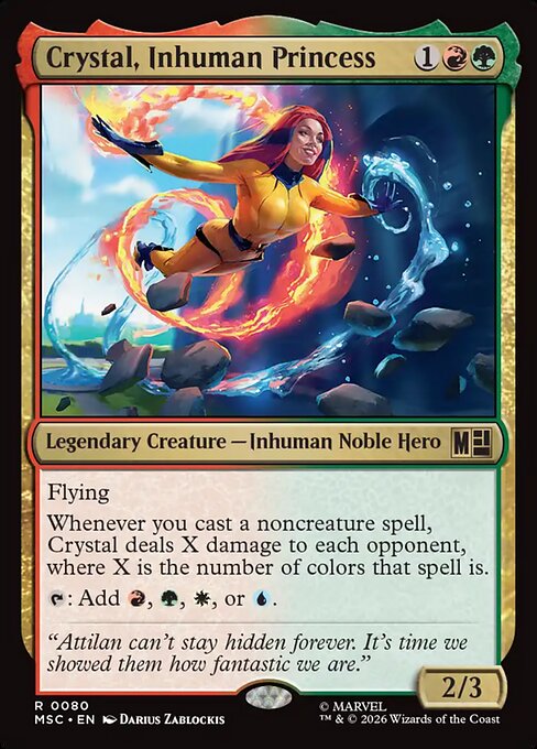 MSC, Crystal, Inhuman Princess, Standard, 80, R, Near Mint, Normal, EN