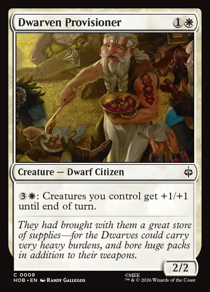 HOB, Dwarven Provisioner, Standard, 9, C, Near Mint, Normal, EN