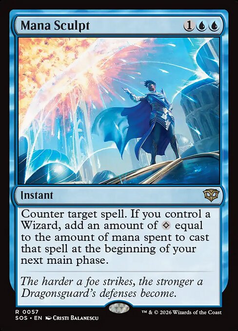 SOS, Mana Sculpt, Standard, 57, R, Near Mint, (Foil), EN