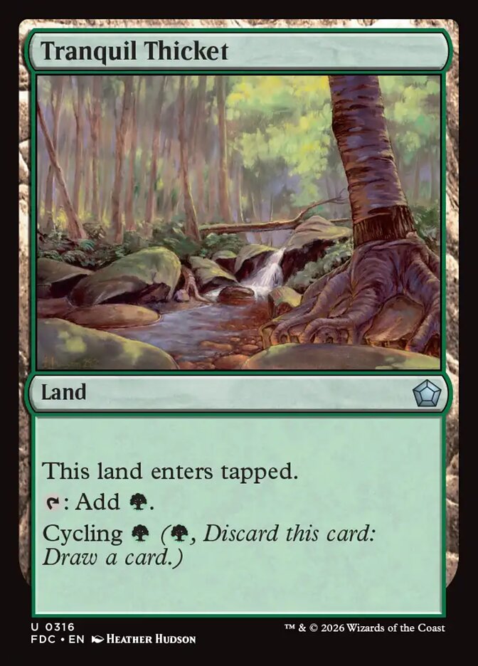 FDC, Tranquil Thicket, Standard, 316, U, Near Mint, Normal, EN