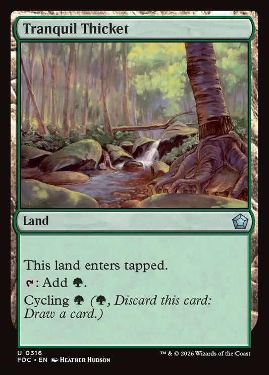 FDC, Tranquil Thicket, Standard, 316, U, Near Mint, Normal, EN