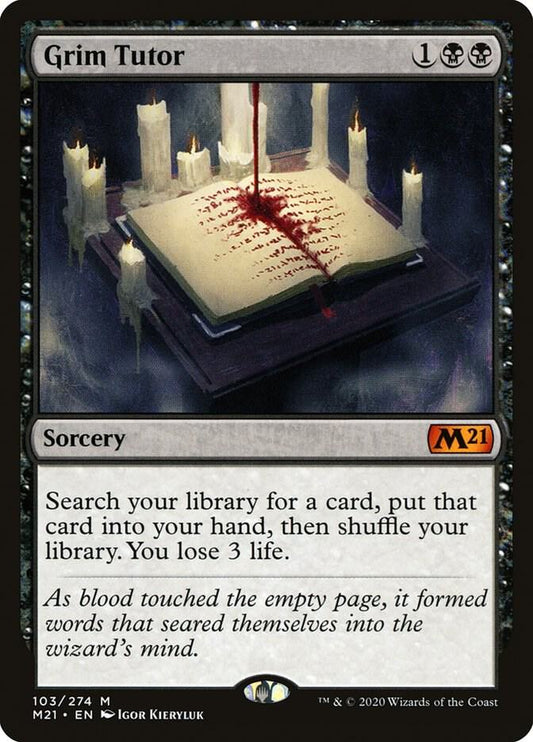 M21, Grim Tutor, 103, M, Near Mint, Normal, EN