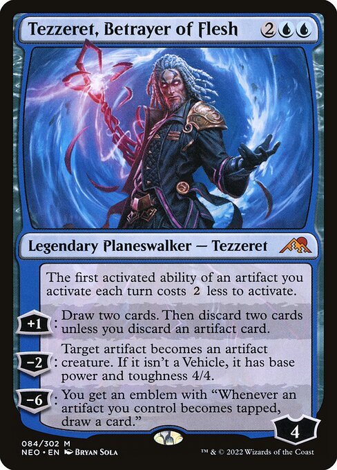NEO, Tezzeret, Betrayer of Flesh, Standard, 84, M, Near Mint, Normal, EN