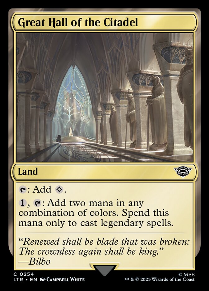 LTR, Great Hall of the Citadel, Standard, 254, C, Near Mint, Normal, EN
